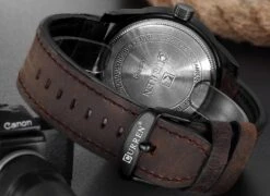 Montre Quartz Et Date Pour Homme à Bracelet Cuir -Magasin D'accessoires Sélectionnés 2018 marque de luxe curren hommes sport militaire montres hommes de quartz date horloge homme en 4