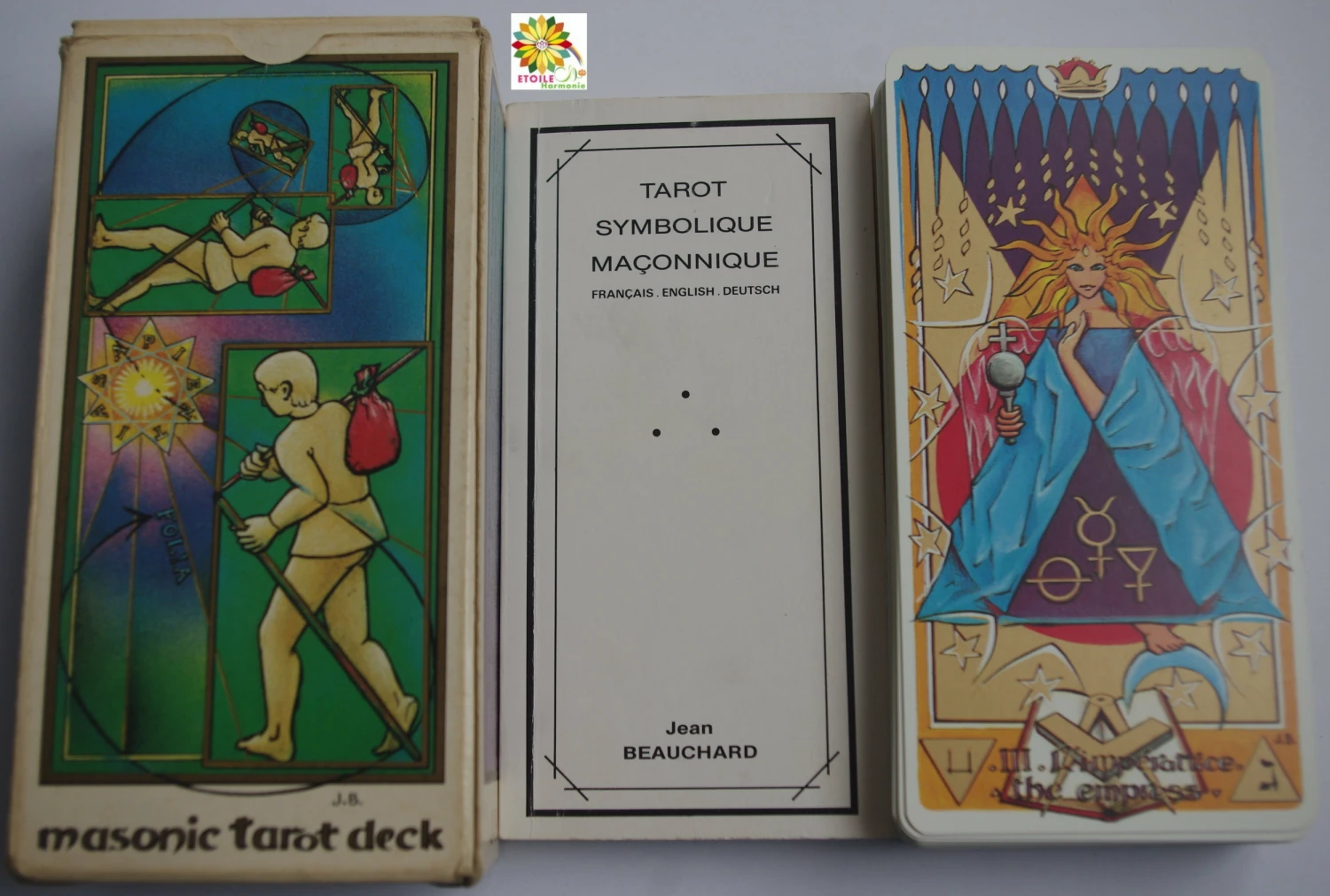 Tarot Maçonnique - Jean Beauchard - Masonci Tarot Deck " 3114523941201 " 4 Tarot Maçonnique - Jean Beauchard - Masonci Tarot Deck " 3114523941201 " – Image 2