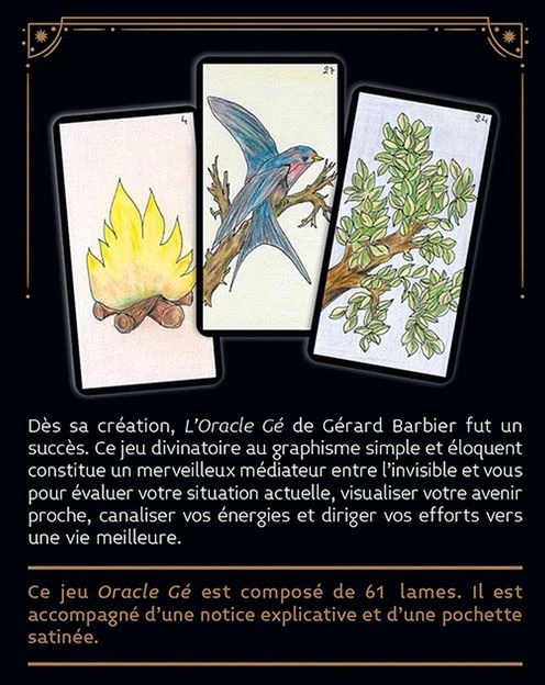 Coffret Oracle Gé - 61 Cartes Avec Pochette Satiné - Gérard Barbier 6 Coffret Oracle Gé - 61 Cartes Avec Pochette Satiné - Gérard Barbier – Image 4