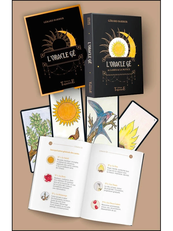 Coffret Oracle Gé - 61 Cartes Avec Pochette Satiné - Gérard Barbier 3 Coffret Oracle Gé - 61 Cartes Avec Pochette Satiné - Gérard Barbier