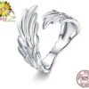 Bague Aile D'ange Gardien Harmonie - Argent Sterling 925 2 Bague Aile D'ange Gardien Harmonie - Argent Sterling 925 -Magasin D'accessoires Sélectionnés aile d ange harmonie