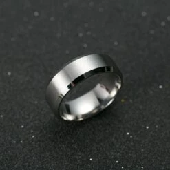 Bague En Titane Pour Homme 11 Bague En Titane Pour Homme -Magasin D'accessoires Sélectionnés anneau hommes titane noir 1