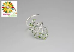 Bague 925 Argent Sterling Arbre De Vie à Feuilles -Magasin D'accessoires Sélectionnés bague 925 en argent sterling arbre de vie etoilehamonie bijoux zen a 2