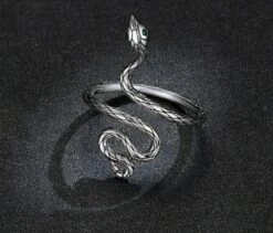 Bague Argent Sterling Serpent Sauvage -Magasin D'accessoires Sélectionnés bague ajustable argent 925 sterling serpent sauvage etoileharmonie 2