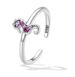 Bague Hippocampe En Argent 925