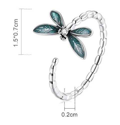 Bague Libellule En Argent Sterling 925 4 Bague Libellule En Argent Sterling 925 – Image 2