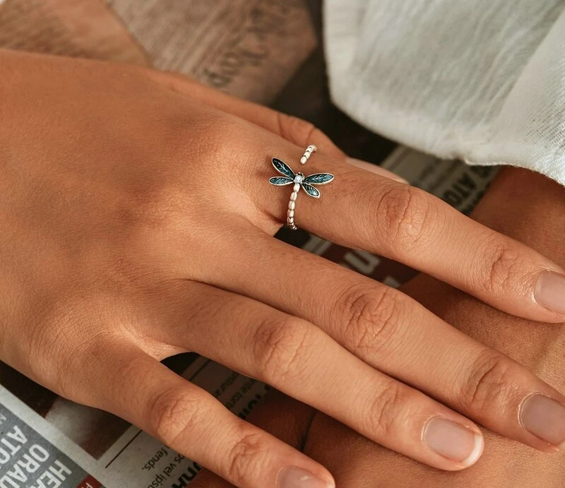 Bague Libellule En Argent Sterling 925 5 Bague Libellule En Argent Sterling 925 – Image 3