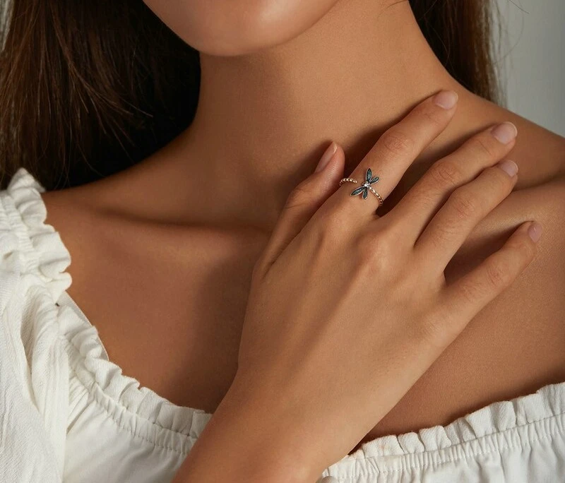 Bague Libellule En Argent Sterling 925 6 Bague Libellule En Argent Sterling 925 – Image 4