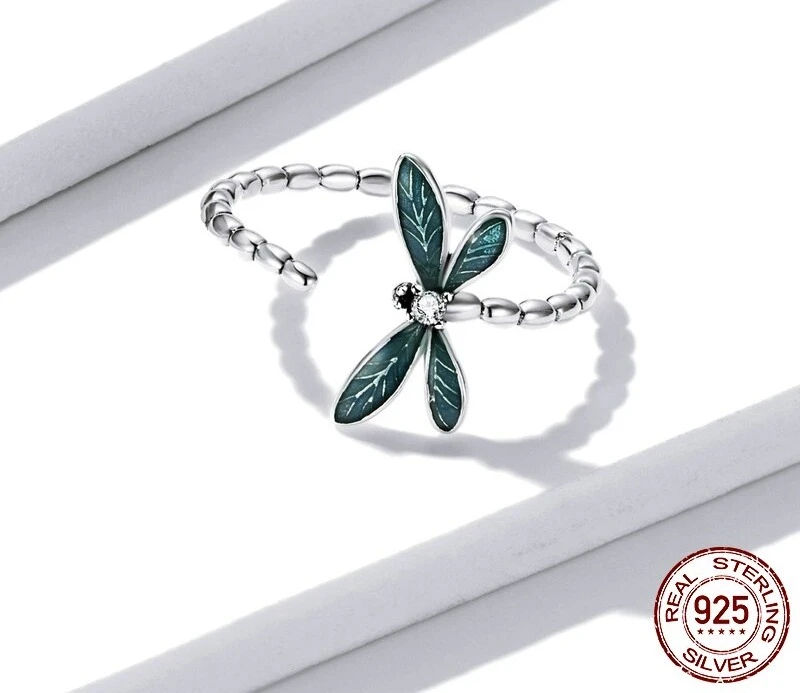 Bague Libellule En Argent Sterling 925 3 Bague Libellule En Argent Sterling 925