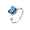 Bague Ajustable Papillon Bleue 2 Bague Ajustable Papillon Bleue -Magasin D'accessoires Sélectionnés bague ajustable papillon bleue etoileharmonie
