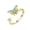 Bague Ajustable Papillon 1 Bague Ajustable Papillon -Magasin D'accessoires Sélectionnés bague ajustable papillon etoileharmonie