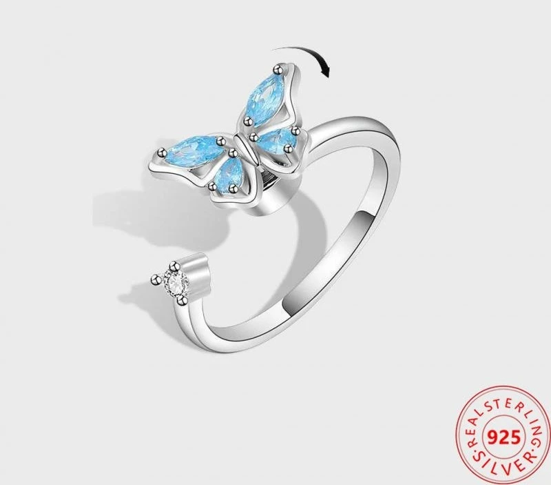 Bague Ajustable Papillon 6 Bague Ajustable Papillon – Image 4
