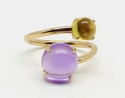 Bague Ajustable Cabochon Améthyste Et Citrine Pierre Naturelle 7 Bague Ajustable Cabochon Améthyste Et Citrine Pierre Naturelle -Magasin D'accessoires Sélectionnés bague ajustable pierre amethyste etoileharmonie