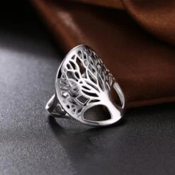 Bague Chevalière Arbre De Vie Harmonie -Magasin D'accessoires Sélectionnés bague arbre de vie argent sterling 1