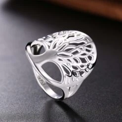 Bague Chevalière Arbre De Vie Harmonie -Magasin D'accessoires Sélectionnés bague arbre de vie argent sterling 2