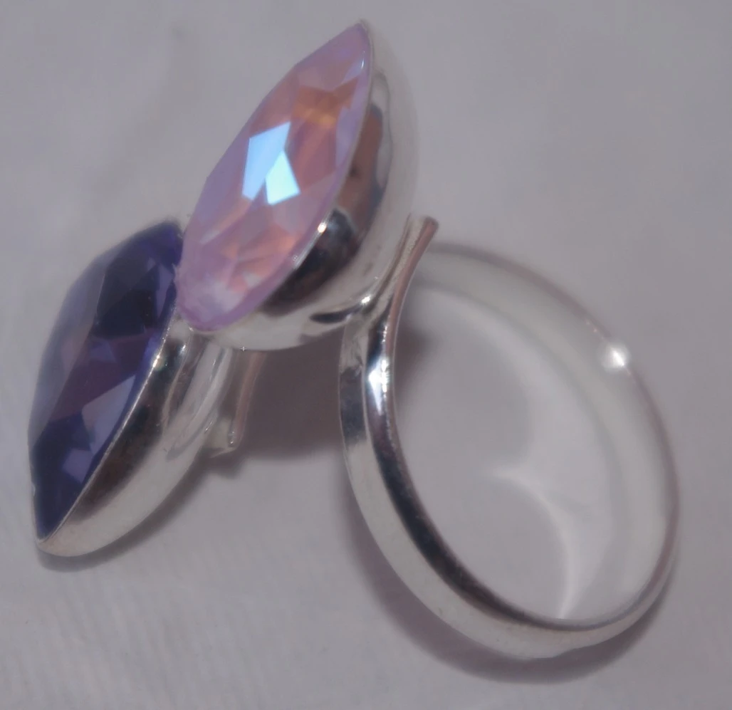 Bague Ajustable Swarovski Argent 925 4 Bague Ajustable Swarovski Argent 925 – Image 2