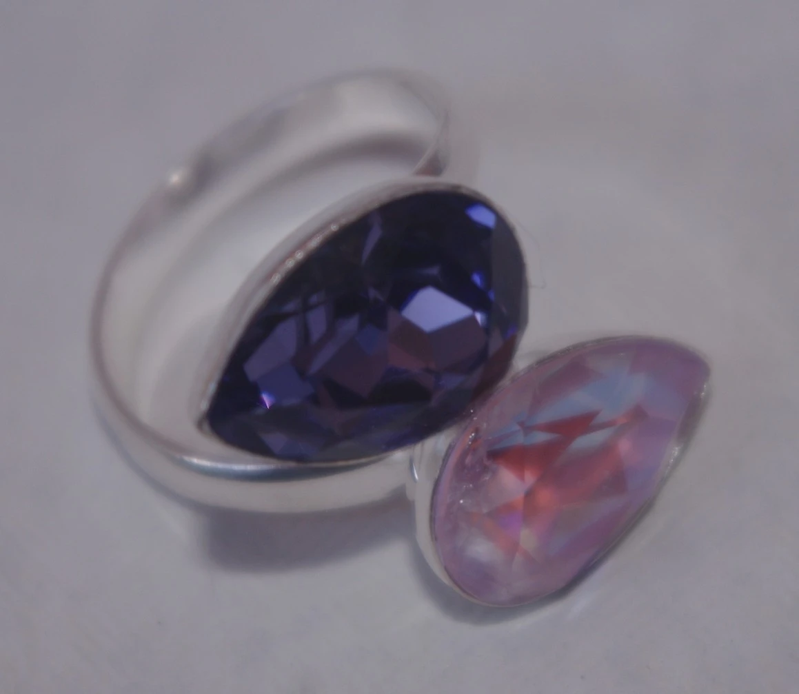 Bague Ajustable Swarovski Argent 925 5 Bague Ajustable Swarovski Argent 925 – Image 3