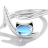 Bague Chat Harmonie Pierre De Lune - Bijou Pour Femme 1 Bague Chat Harmonie Pierre De Lune - Bijou Pour Femme -Magasin D'accessoires Sélectionnés bague chat argent 925 sterlings pierre de lune harmonie etoileharmonie bijoux femme jeune fille