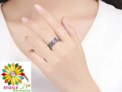 Bague Fleur De Vie Harmonie En Argent Sterling 925 10 Bague Fleur De Vie Harmonie En Argent Sterling 925 -Magasin D'accessoires Sélectionnés bague fleur natue harmonie