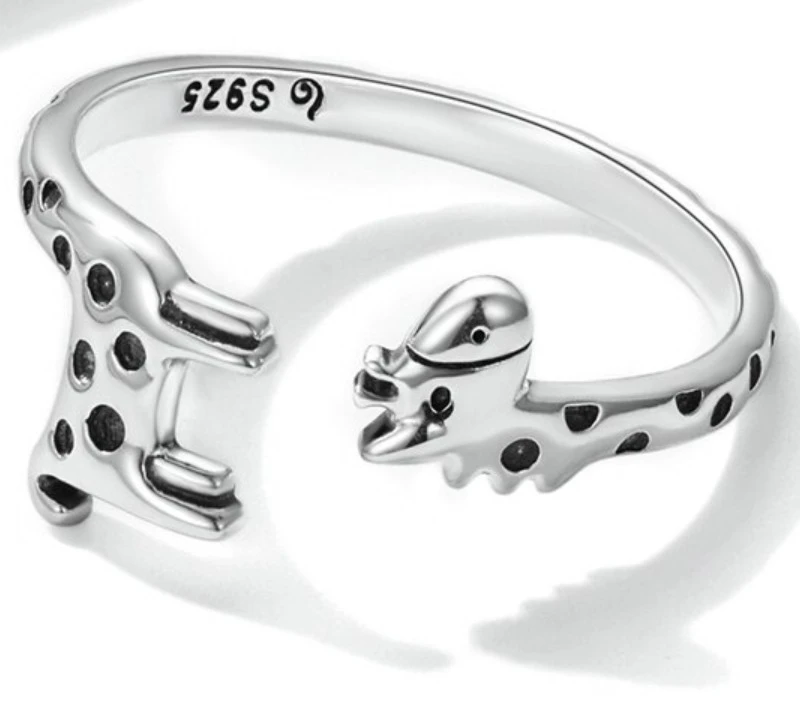 Bague Animale Originale En Argent 925 Sterlings - Éléphant Ou Girafe Au Choix 5 Bague Animale Originale En Argent 925 Sterlings - Éléphant Ou Girafe Au Choix – Image 3