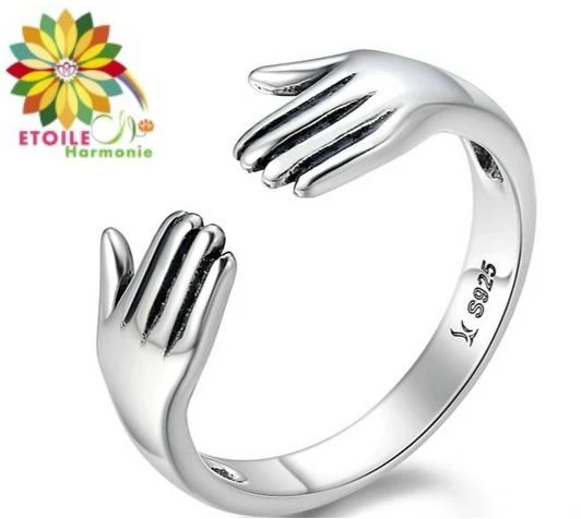 Bague Argent Mains "Magnétiseur" 3 Bague Argent Mains "Magnétiseur"