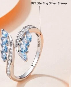 Bague Ouverte Harmonie Bleue Argent Sterling 925 10 Bague Ouverte Harmonie Bleue Argent Sterling 925 -Magasin D'accessoires Sélectionnés bague ouverte harmonie bleue etoileharmonie fr 3