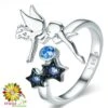 Bague Fée Avec étoiles Harmonie En Argent -Magasin D'accessoires Sélectionnés bague reglable fee harmonie etoile a1