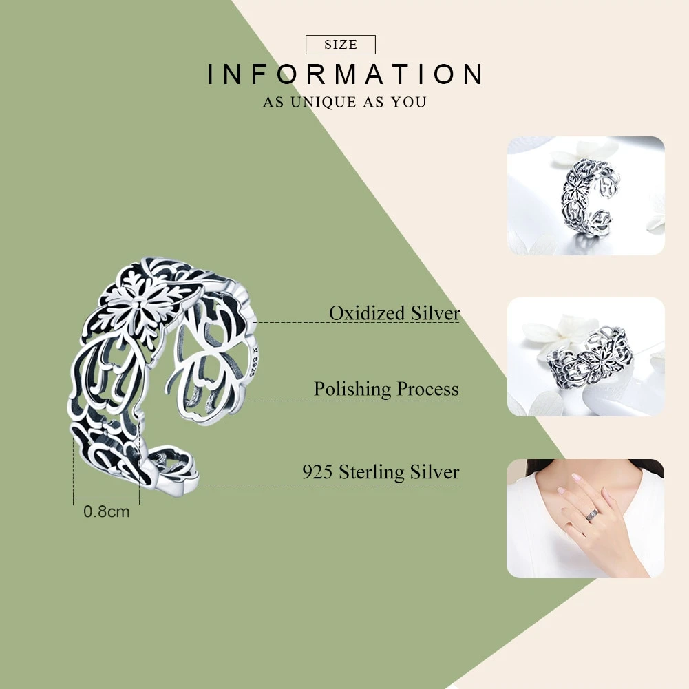 Bague Fleur De Vie Harmonie En Argent Sterling 925 7 Bague Fleur De Vie Harmonie En Argent Sterling 925 – Image 5