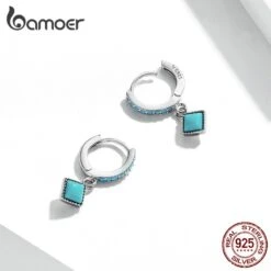 Boucles Oreilles Vintage Turquoise En Argent 925 11 Boucles Oreilles Vintage Turquoise En Argent 925 -Magasin D'accessoires Sélectionnés bamoer boucles d oreilles vintage en argent sterling 925 pour femme bijoux fins pendentif en forme 3