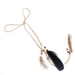 Bandeau Cheveux à Corde -Magasin D'accessoires Sélectionnés bandeau cheveux corde plume etoileharmonie 3