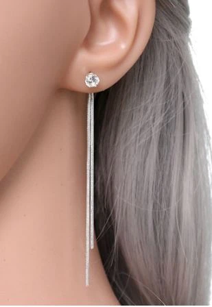 Boucles D'oreille Pendaison Gemme Pierre Strass Longue Goutte Boucles 3 Boucles D'oreille Pendaison Gemme Pierre Strass Longue Goutte Boucles