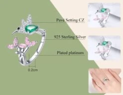 Bague Femme Colibri Fleurie Harmonie Réglable En Argent Sterling 925 11 Bague Femme Colibri Fleurie Harmonie Réglable En Argent Sterling 925 -Magasin D'accessoires Sélectionnés bijoux argent bague femme colibri fleurie harmonie etoileharmonie fr