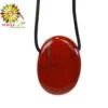 Collier Cordon Jaspe Rouge Pierre Pendentif Pierre Ovale Percée -Magasin D'accessoires Sélectionnés bijoux pendentif pierre percee etoileharmonie fr 2