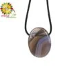 Collier Cordon Agate Rubanée Pierre Pendentif Pierre Ovale Percée 2 Collier Cordon Agate Rubanée Pierre Pendentif Pierre Ovale Percée -Magasin D'accessoires Sélectionnés bijoux pendentif pierre percee etoileharmonie fr 4