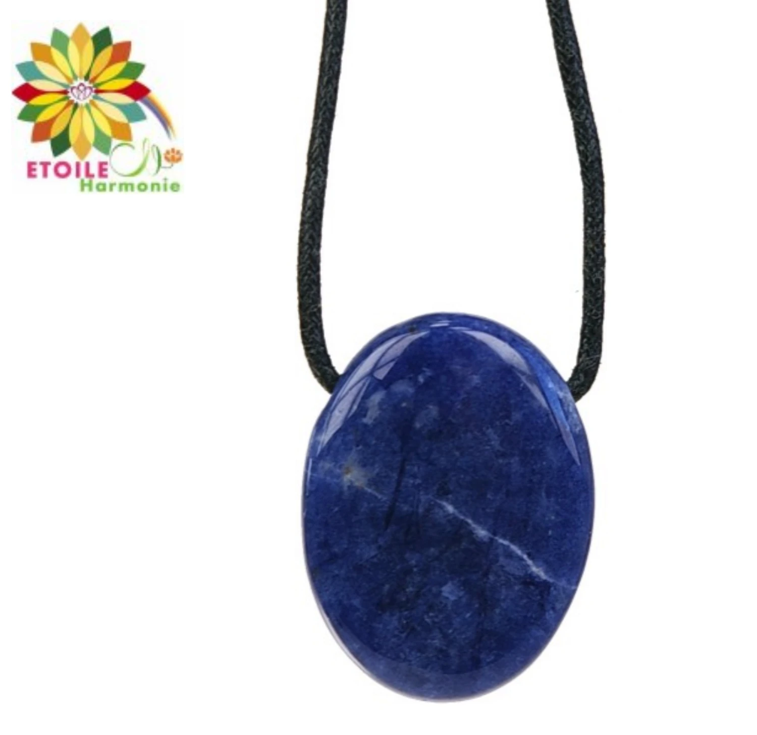 Collier Cordon Soladite Pendentif Pierre Ovale Percée 3 Collier Cordon Soladite Pendentif Pierre Ovale Percée