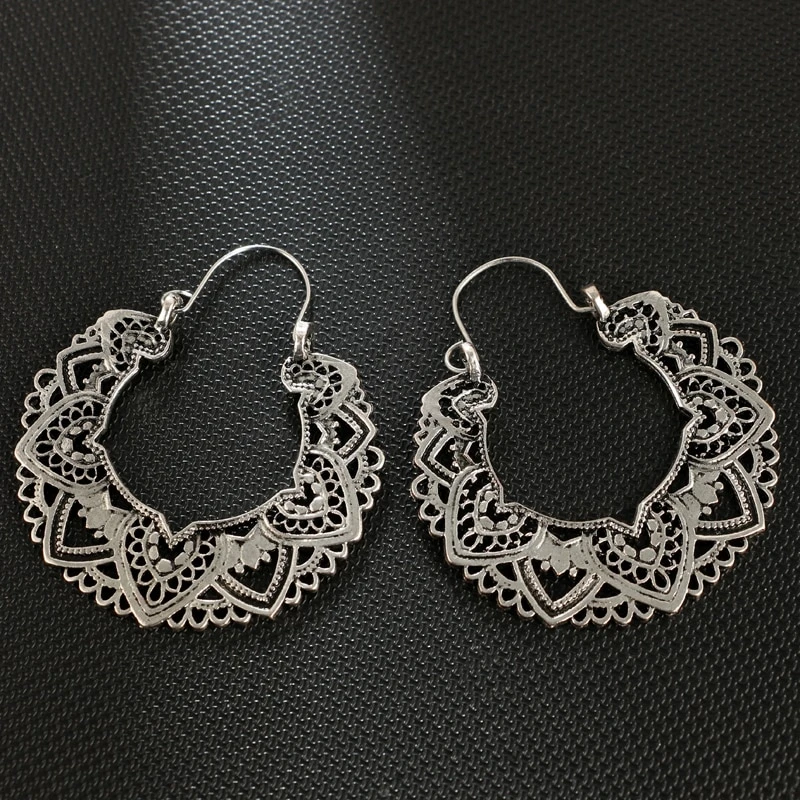 Boucles D'oreille Anneau Ethnique Harmonie Fantaisie Pour Femme 5 Boucles D'oreille Anneau Ethnique Harmonie Fantaisie Pour Femme – Image 3