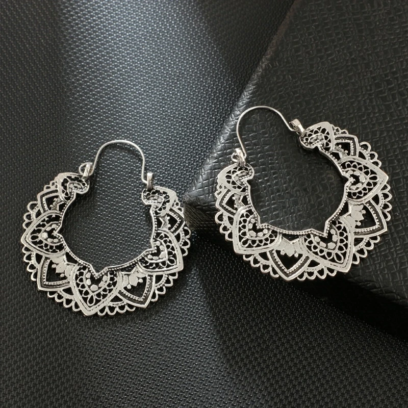 Boucles D'oreille Anneau Ethnique Harmonie Fantaisie Pour Femme 6 Boucles D'oreille Anneau Ethnique Harmonie Fantaisie Pour Femme – Image 4