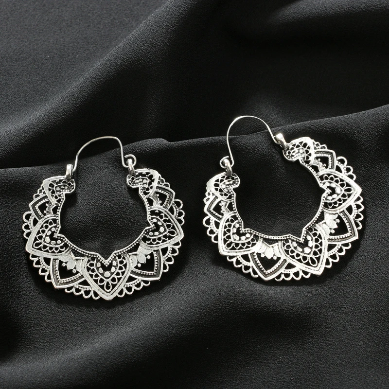 Boucles D'oreille Anneau Ethnique Harmonie Fantaisie Pour Femme 7 Boucles D'oreille Anneau Ethnique Harmonie Fantaisie Pour Femme – Image 5