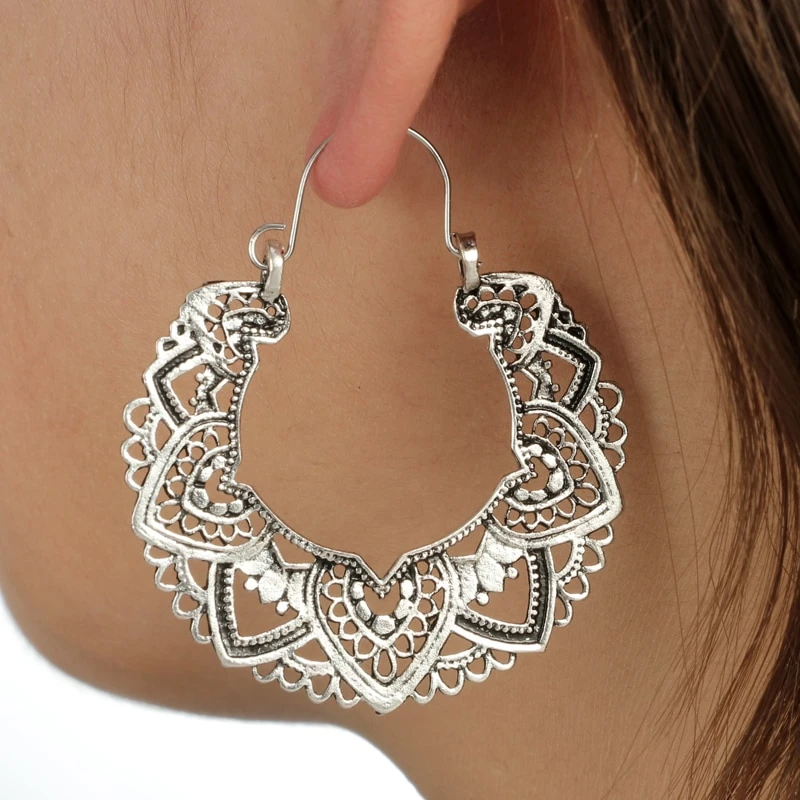 Boucles D'oreille Anneau Ethnique Harmonie Fantaisie Pour Femme 3 Boucles D'oreille Anneau Ethnique Harmonie Fantaisie Pour Femme