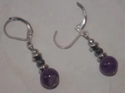 Boucles D'oreilles Améthyste Et Hématite 7 Boucles D'oreilles Améthyste Et Hématite -Magasin D'accessoires Sélectionnés boucles oreilles amethyste hematite etoileharmonie 2