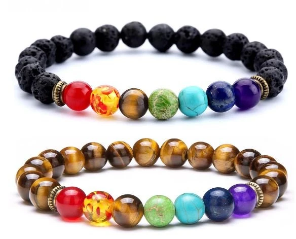 Bracelet Perles Des 7 Chakras Harmonie 4 Bracelet Perles Des 7 Chakras Harmonie – Image 2