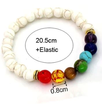Bracelet Perles Des 7 Chakras Harmonie 12 Bracelet Perles Des 7 Chakras Harmonie – Image 10
