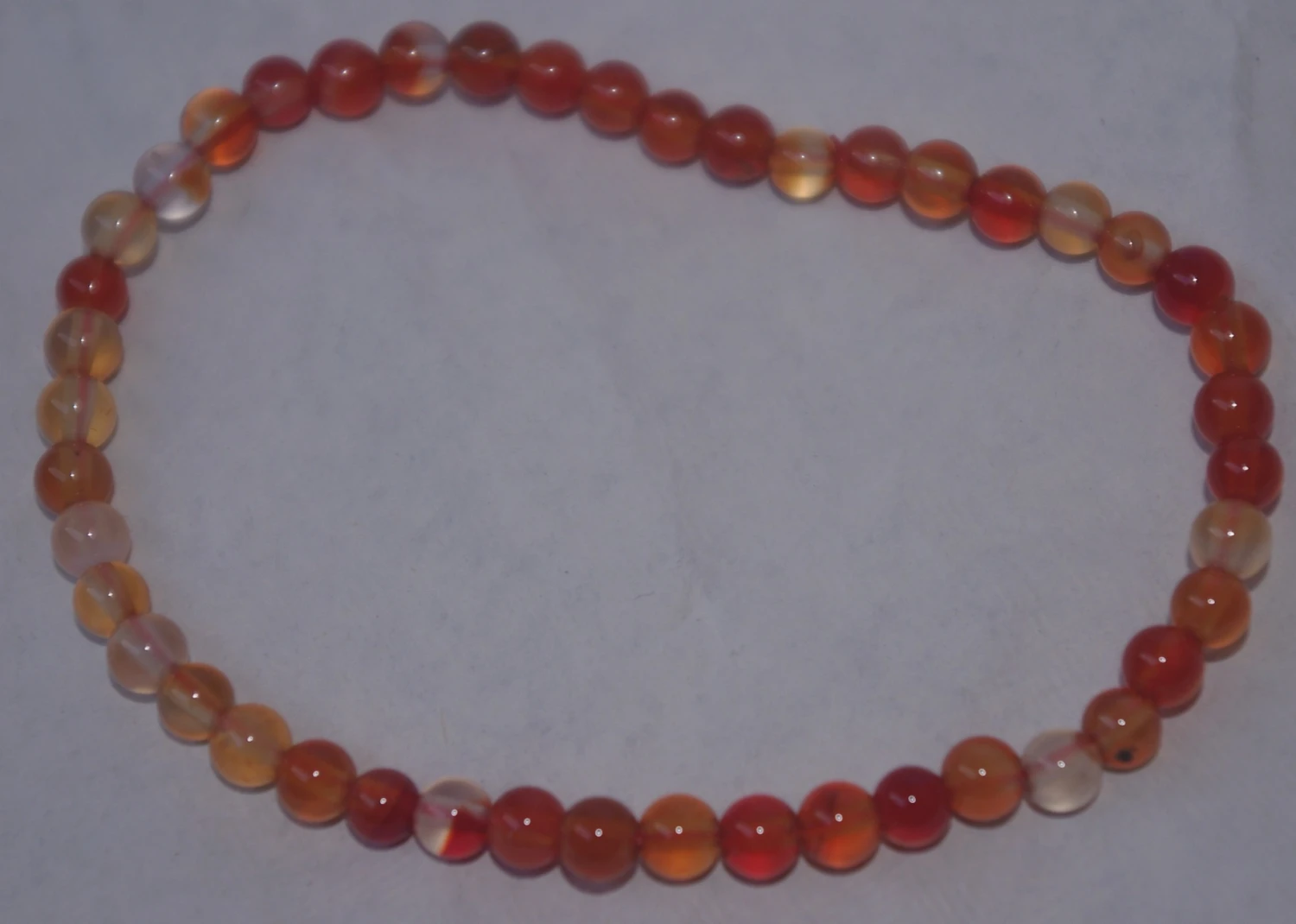 Bracelet Cornaline Du Brésil 4 Mm 4 Bracelet Cornaline Du Brésil 4 Mm – Image 2