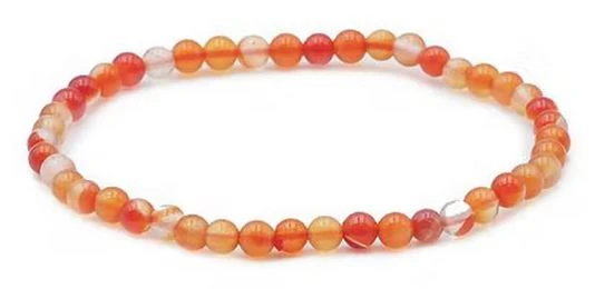 Bracelet Cornaline Du Brésil 4 Mm 3 Bracelet Cornaline Du Brésil 4 Mm