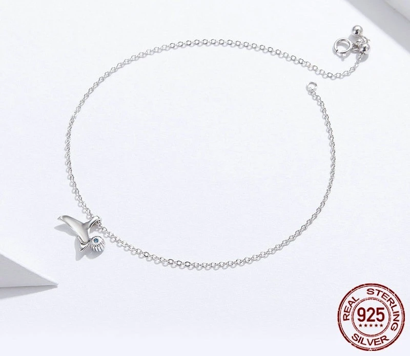 Bracelet De Cheville Dauphin Argent Sterling 925 5 Bracelet De Cheville Dauphin Argent Sterling 925 – Image 3