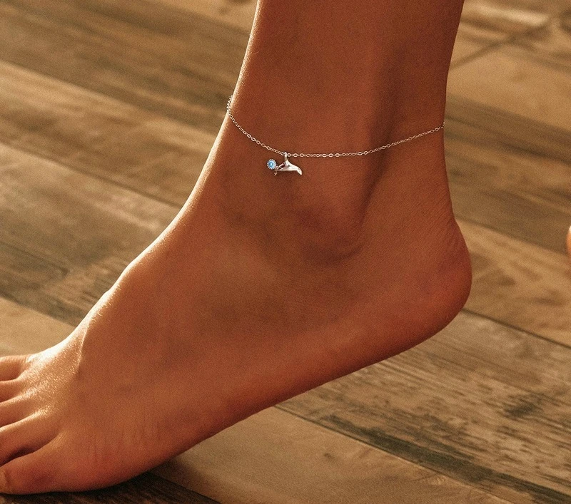 Bracelet De Cheville Dauphin Argent Sterling 925 3 Bracelet De Cheville Dauphin Argent Sterling 925