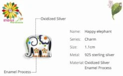 Breloque éléphant Coloré Harmonie -Magasin D'accessoires Sélectionnés breloque bracelet elephant ganesh harmonie etoileharmonie