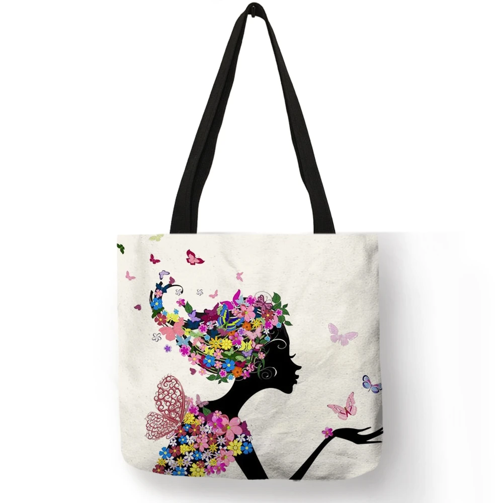 Sac De Course Cœur Fleurie 4 Sac De Course Cœur Fleurie – Image 2