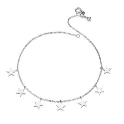 Chaînes De Cheville En Argent Sterling 925 -Magasin D'accessoires Sélectionnés chaines de cheville en argent sterling 925 etoile