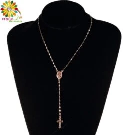 Collier Type Chapelet Avec Croix 9 Collier Type Chapelet Avec Croix -Magasin D'accessoires Sélectionnés chapelet acier etoileharmonie fr 1